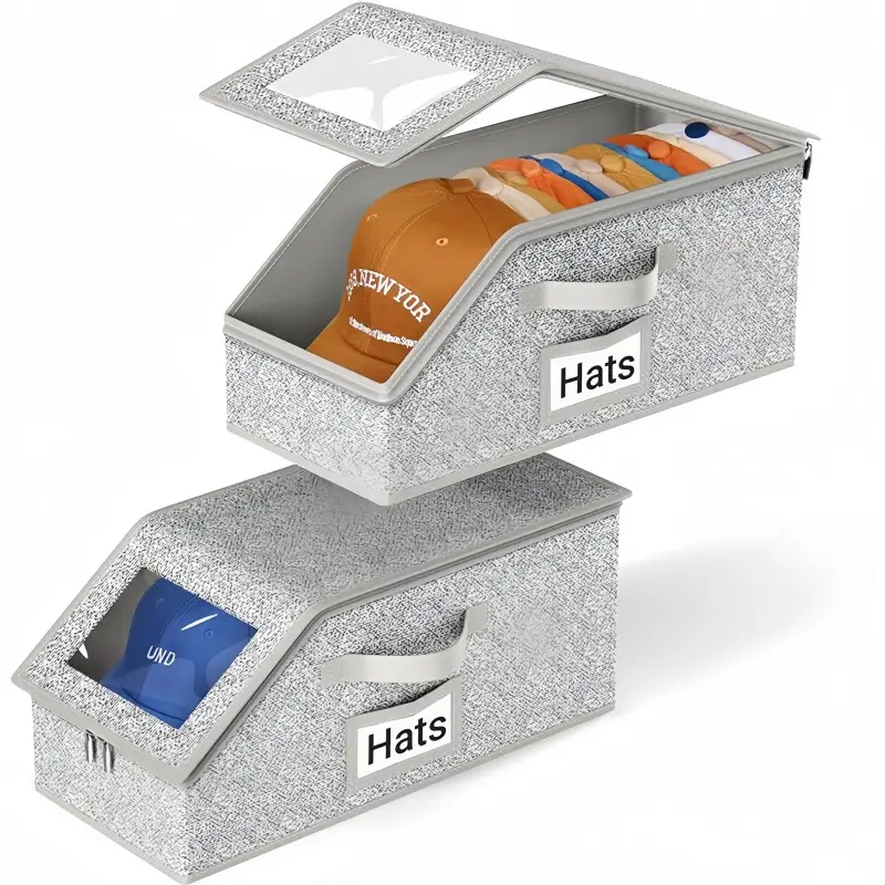 Dustproof Hat Storage Box for Home Use - Image 6