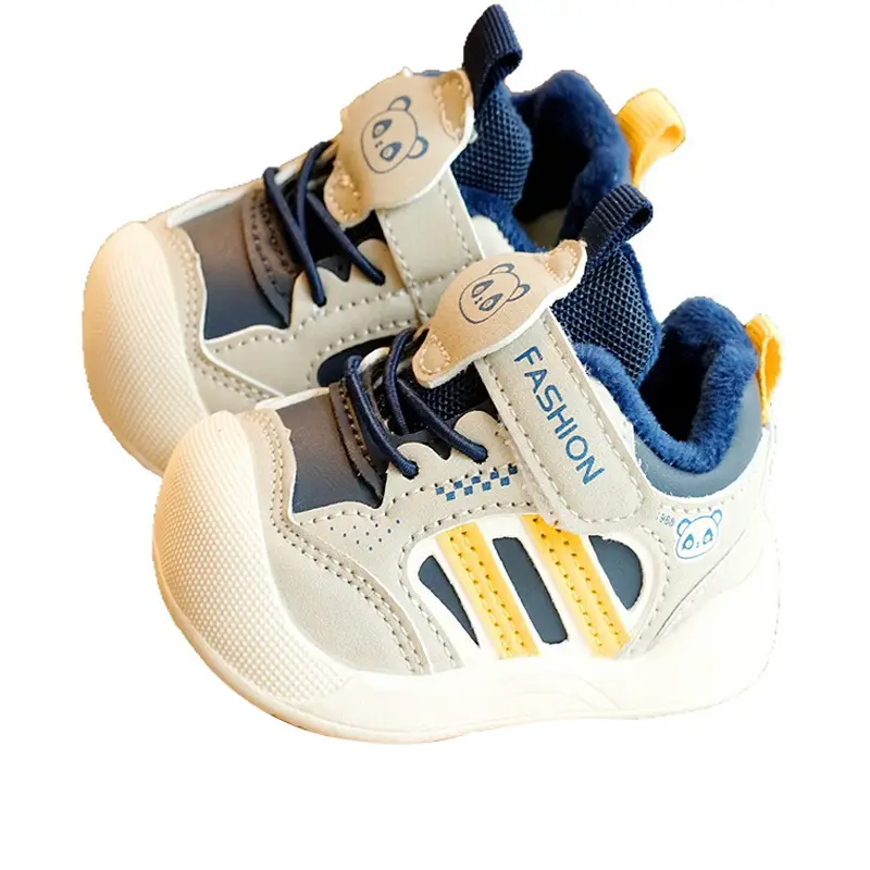 Toddler Winter Fleece Baby Shoes 1-2Yr Anti-Slip Soft Sole