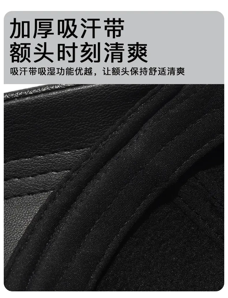 Men Black Fleece Lined Baseball Cap Winter Warm — feature 7