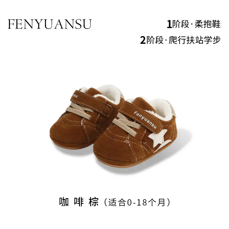 Winter Baby Shoes for 6-12M Soft Fleece Lined Toddler - Image 3