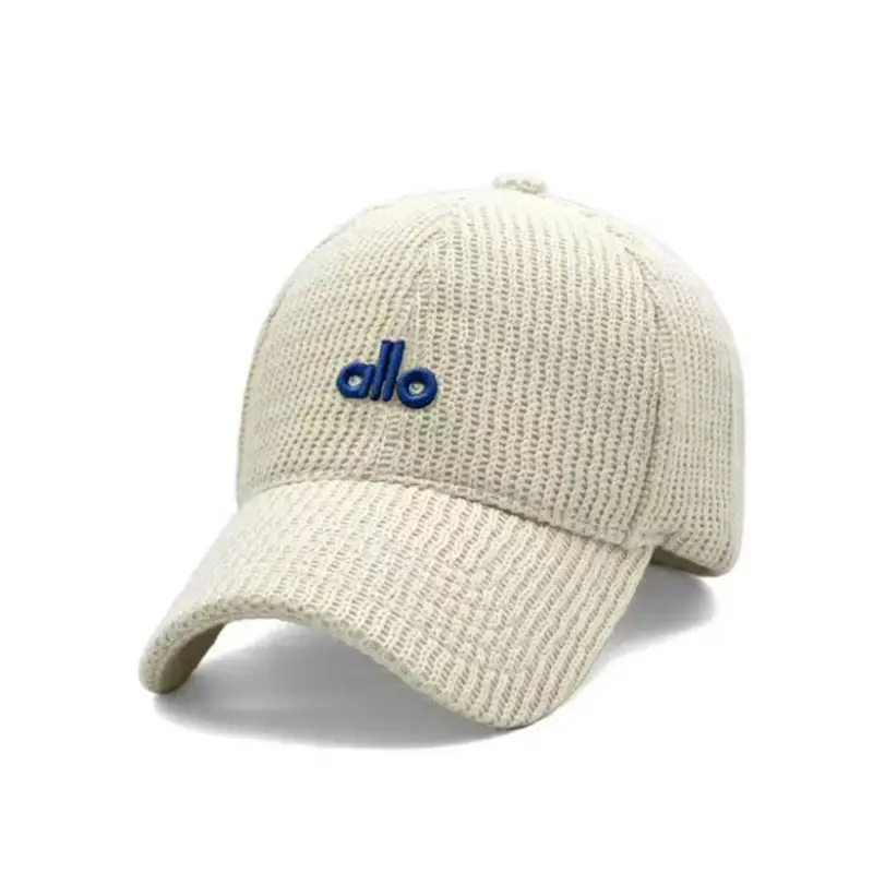 Korean Letter Embroidered Baseball Cap Brown - Image 7
