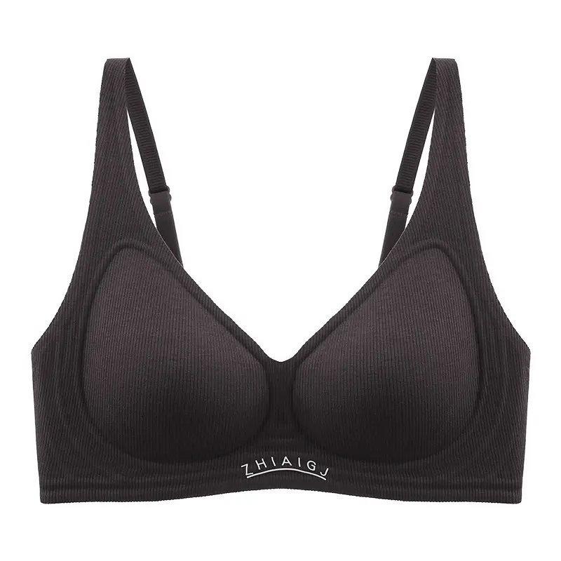 Seamless Nude Feel Bra for Women with Small Buttons, Jelly Soft Support, Side Breast Adjustment, Wireless Ultra Soft Thin Bra