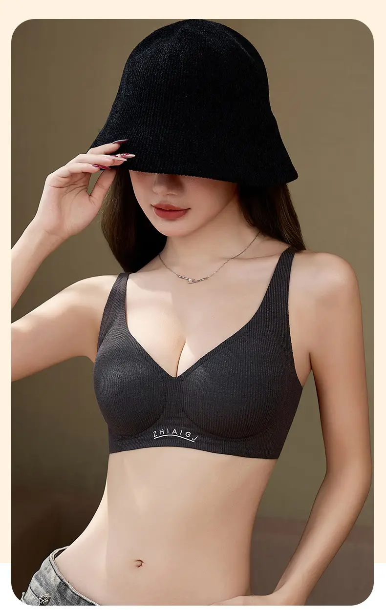 Seamless Nude Feel Bra for Women with Small Buttons, Jelly Soft Support, Side Breast Adjustment, Wireless Ultra Soft Thin Bra — feature 31
