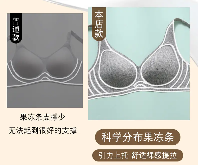 Seamless Nude Feel Bra for Women with Small Buttons, Jelly Soft Support, Side Breast Adjustment, Wireless Ultra Soft Thin Bra — feature 4