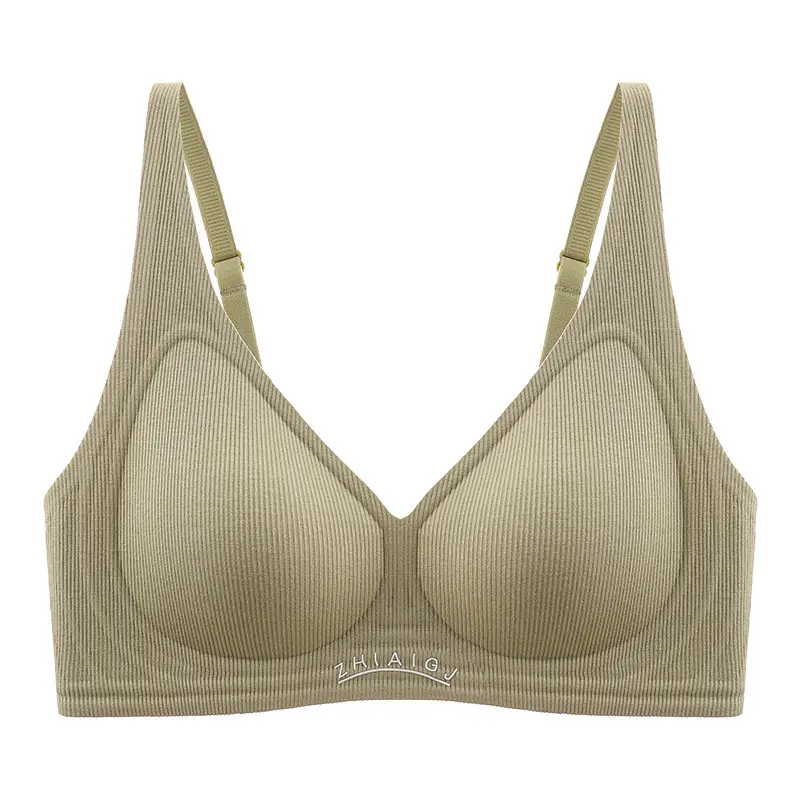 Seamless Nude Feel Bra for Women with Small Buttons, Jelly Soft Support, Side Breast Adjustment, Wireless Ultra Soft Thin Bra
