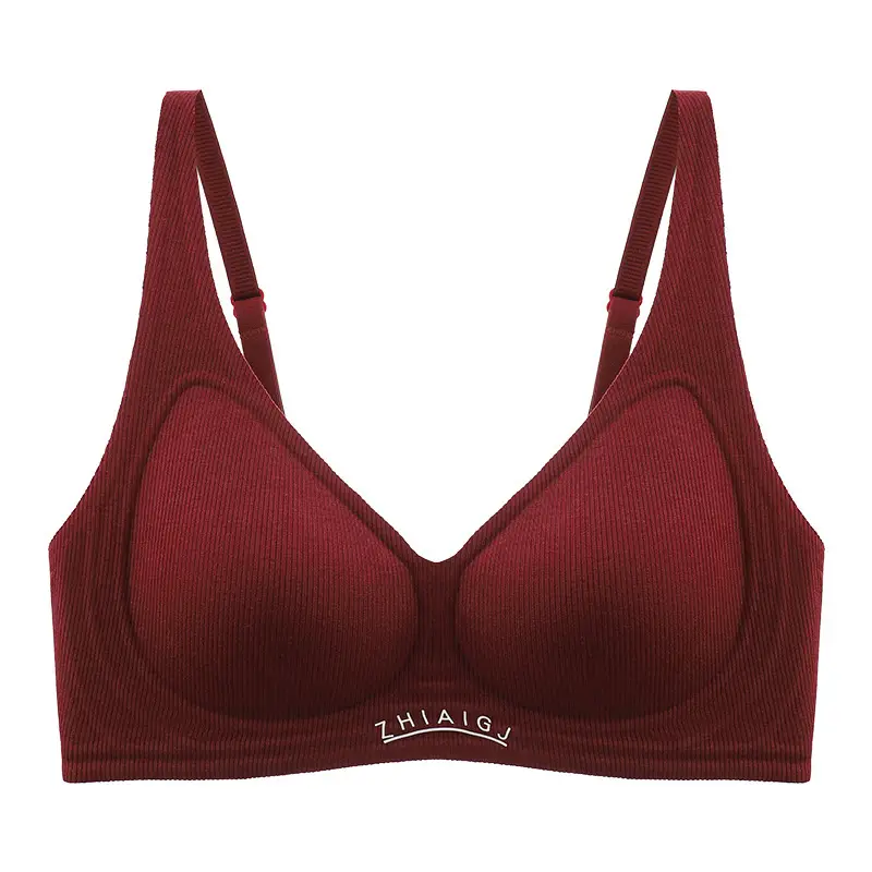 Seamless Nude Feel Bra for Women with Small Buttons, Jelly Soft Support, Side Breast Adjustment, Wireless Ultra Soft Thin Bra
