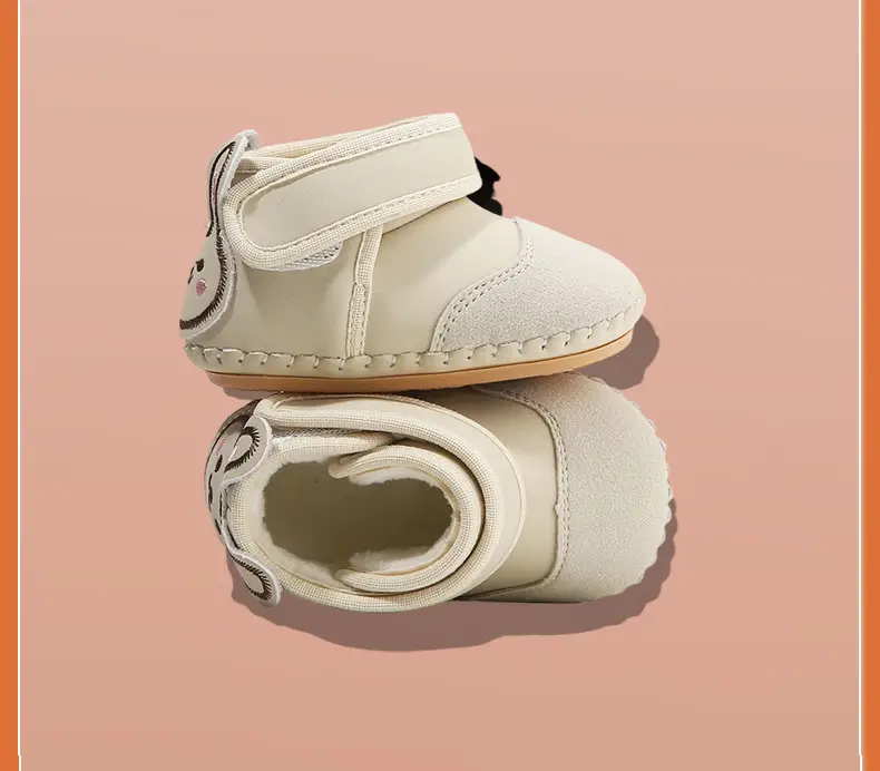 Baby Cotton Snow Boots 6-12M Fleece Lined Warm — feature 24