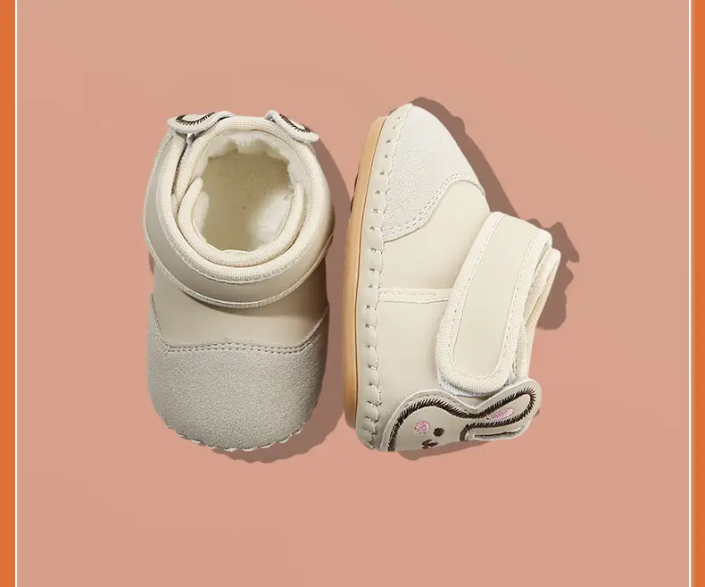 Baby Cotton Snow Boots 6-12M Fleece Lined Warm — feature 25