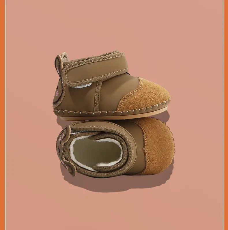 Baby Cotton Snow Boots 6-12M Fleece Lined Warm — feature 27