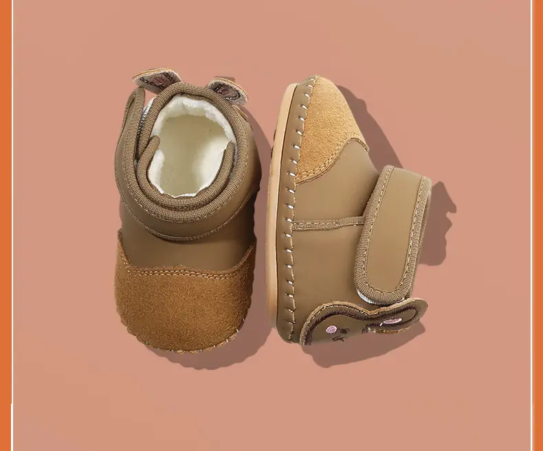 Baby Cotton Snow Boots 6-12M Fleece Lined Warm — feature 28