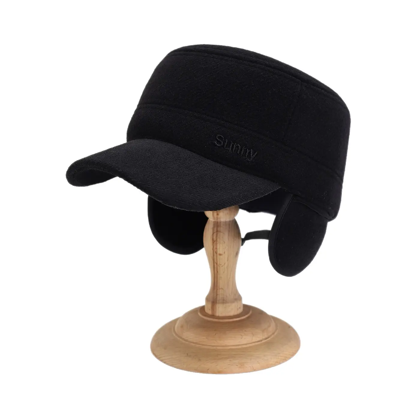 Men's Warm Fleece Cap Black Brown Summy - Image 9