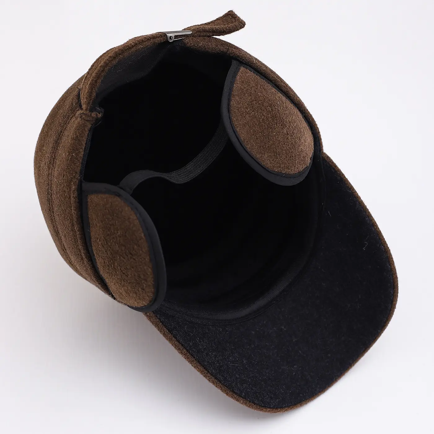 Men's Warm Fleece Cap Black Brown Summy — feature 4