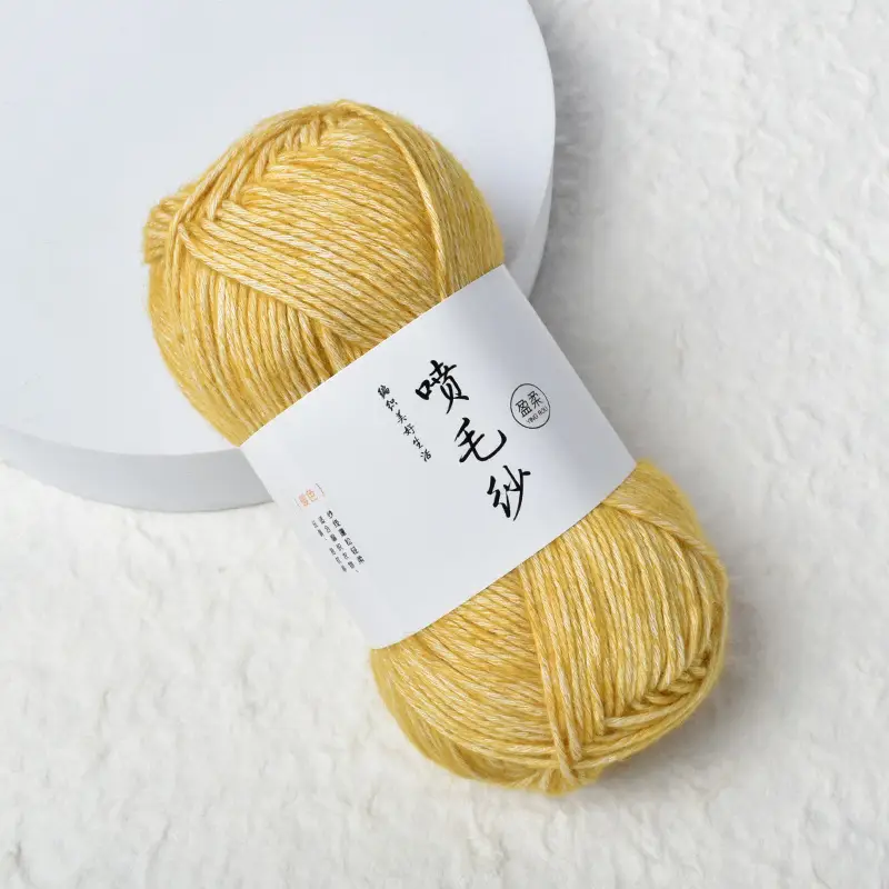 Cross-Border Exclusive Supply of Yingrou Spray Yarn, Medium-Thick Cotton Nitrile Yarn, Hand-Knitted DIY Crochet Scarf Yarn Ball