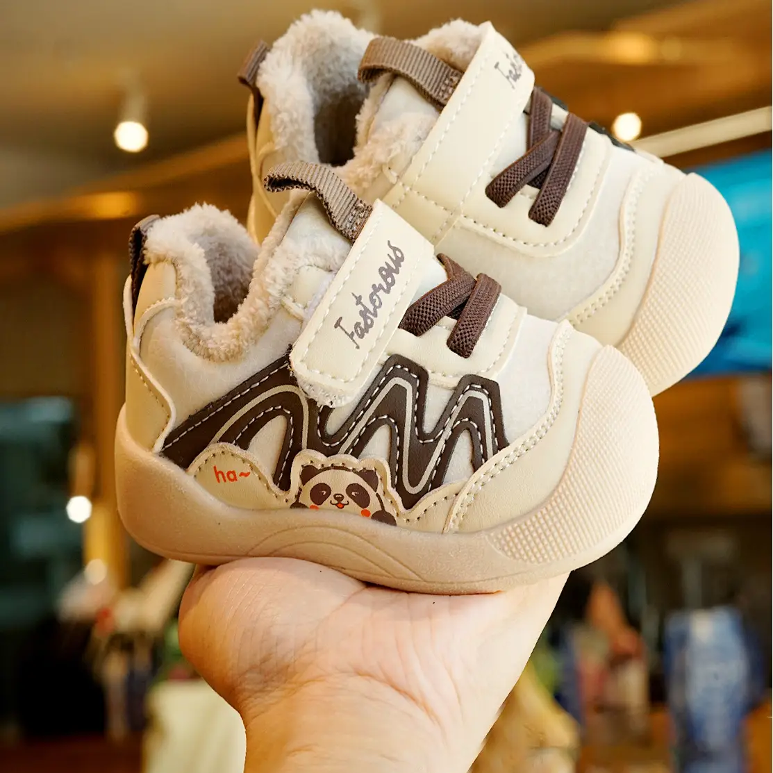 Winter Velvet Toddler Shoes 1-2Yr Non-Slip