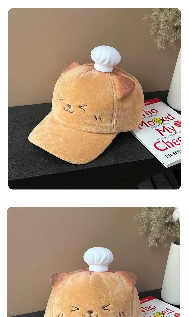 Autumn Winter Duckbill Cap with Cartoon Ears — feature 18