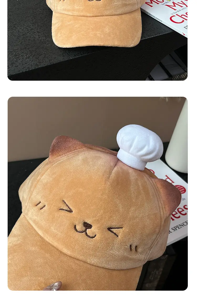 Autumn Winter Duckbill Cap with Cartoon Ears — feature 19