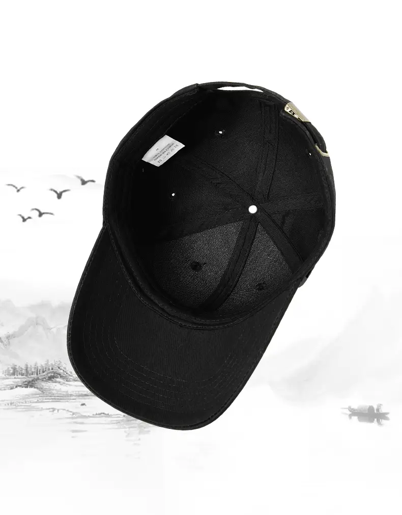 Unisex Dark Blue Baseball Cap Duckbill Design — feature 17