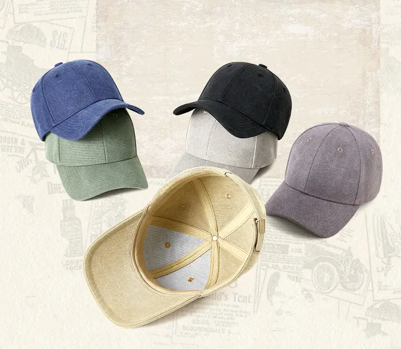 Men Grey Baseball Cap Summer Retro — feature 15