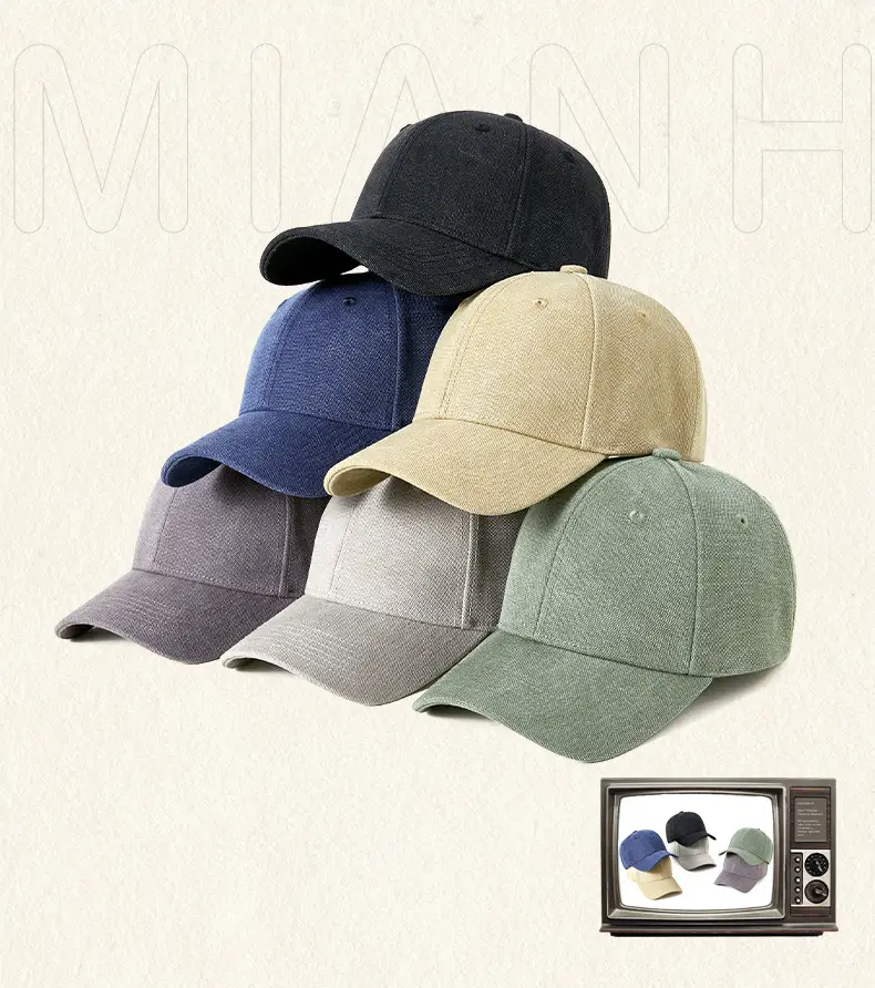 Men Grey Baseball Cap Summer Retro — feature 16