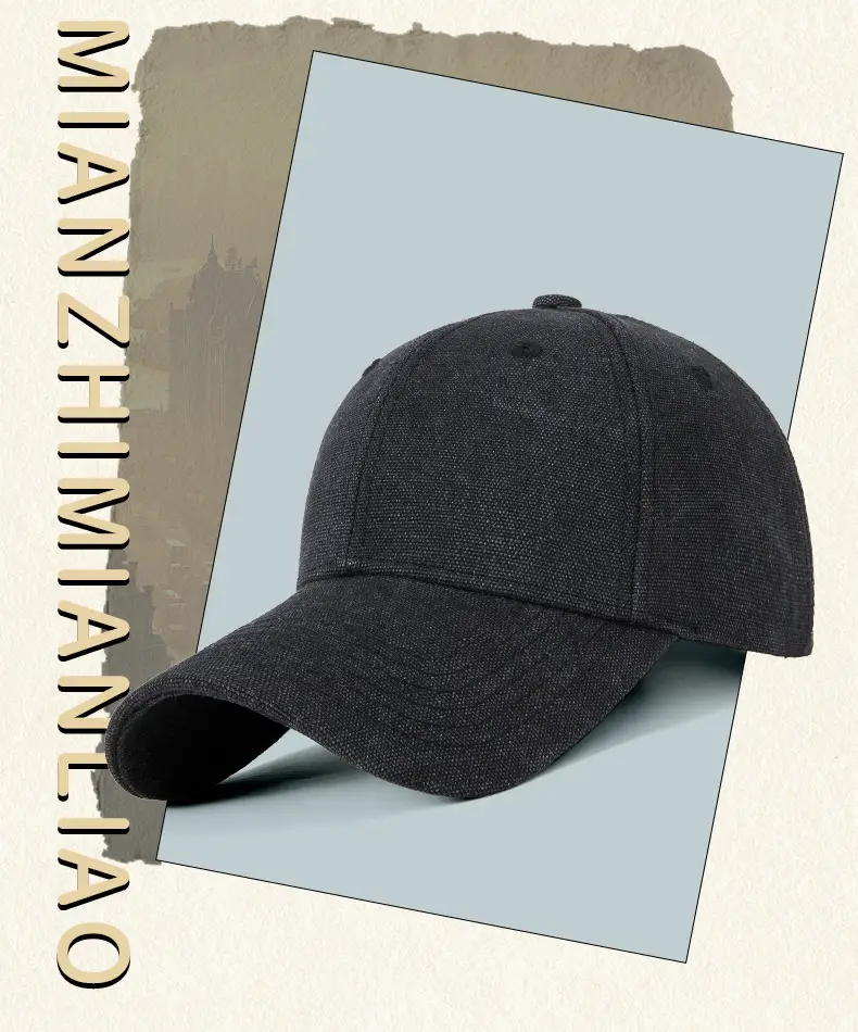 Men Grey Baseball Cap Summer Retro — feature 3