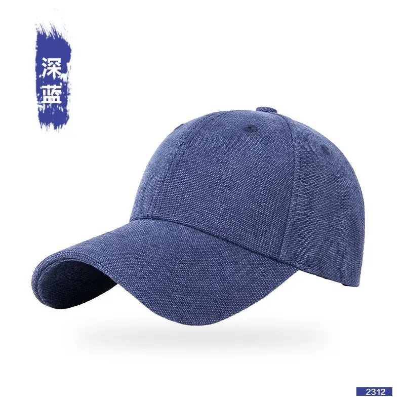 Men Grey Baseball Cap Summer Retro - Image 2