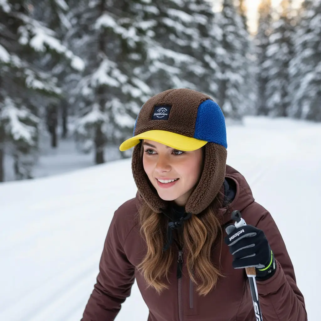 Winter Cold Proof Fleece Peaked Cap for Men