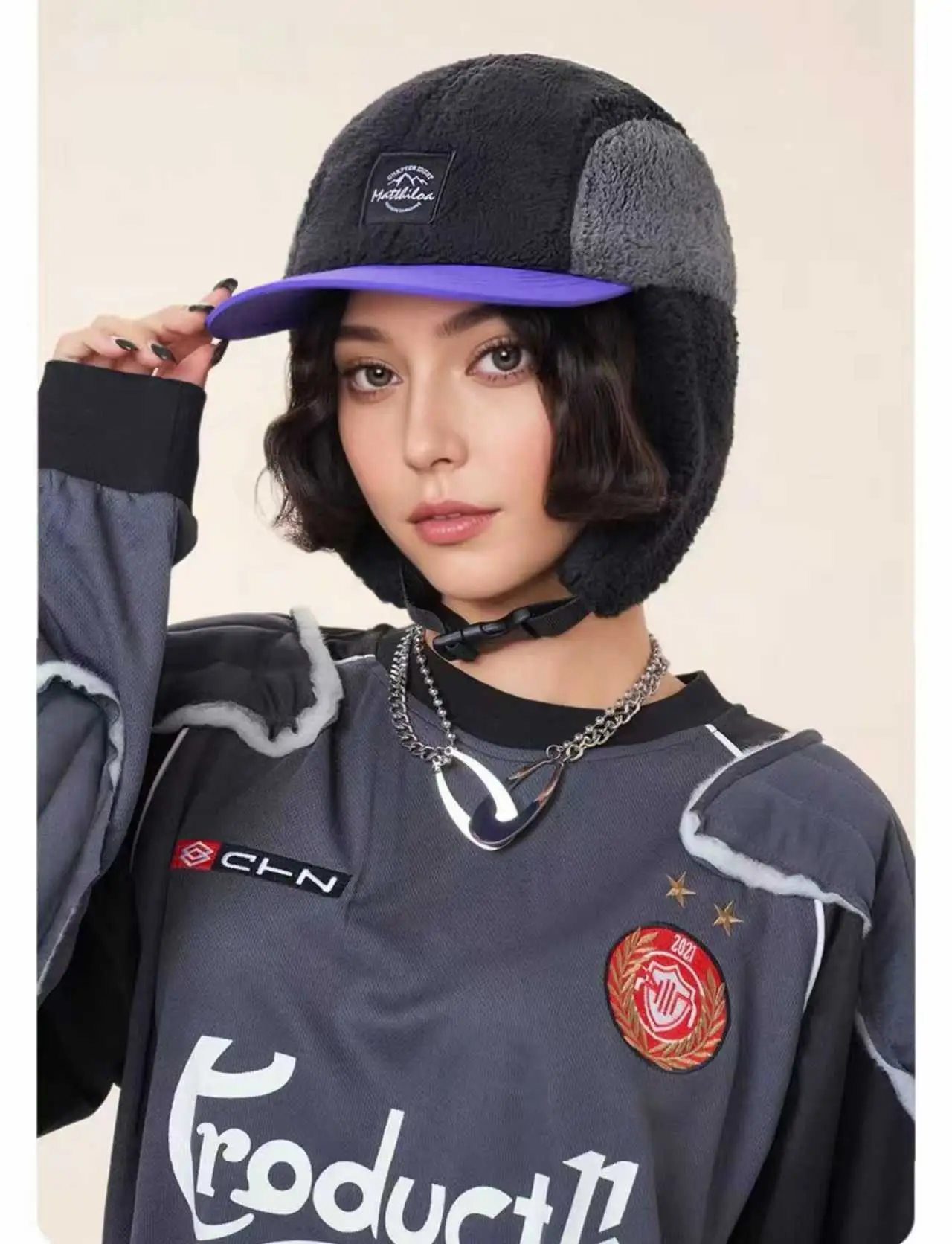 Winter Cold Proof Fleece Peaked Cap for Men — feature 4