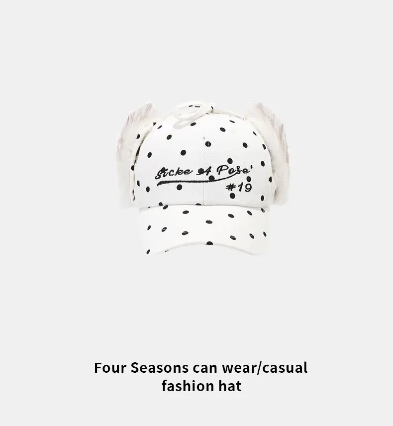 2025 Winter Plaid Duckbill Cap for Women Warm Ear Protection — feature 13