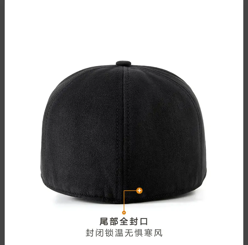 Fleece Lined Baseball Cap for Men Autumn Winter — feature 19