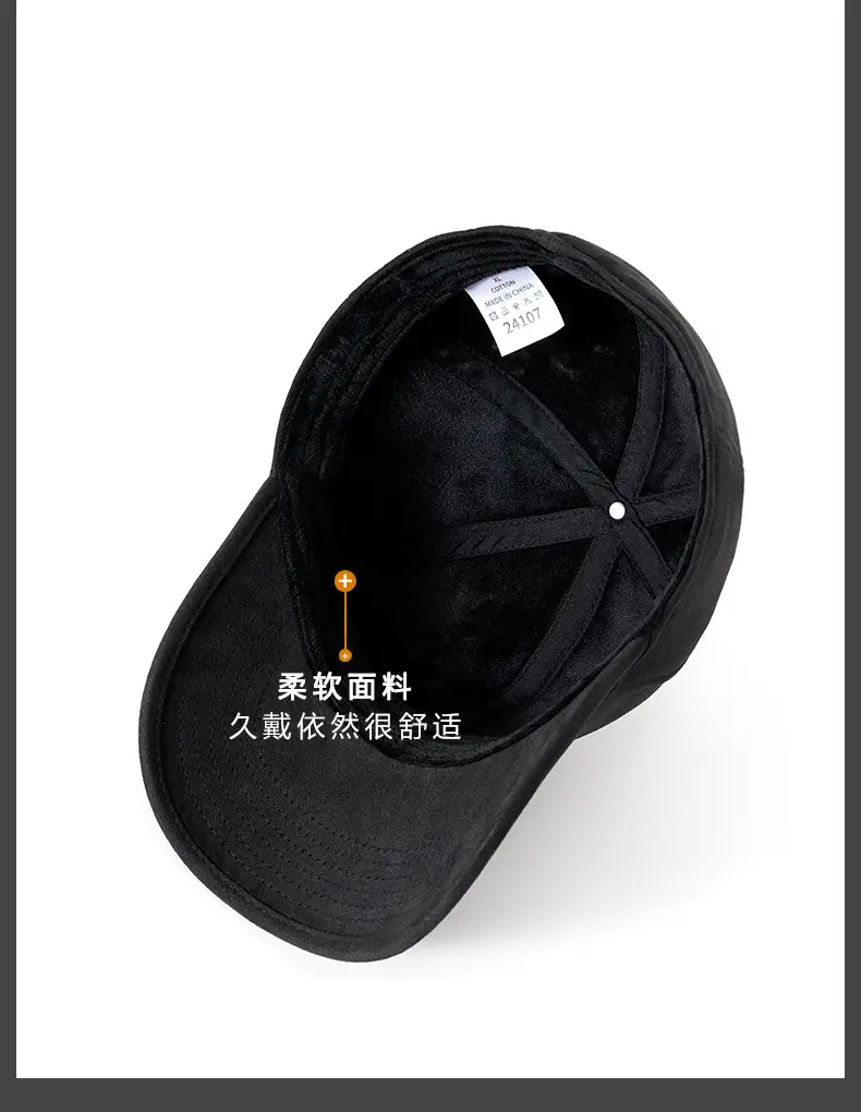 Fleece Lined Baseball Cap for Men Autumn Winter — feature 20