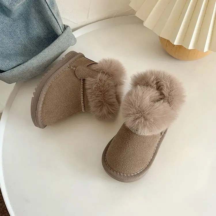 Baby Fleece Lined Winter Boots for 1-2Yrs Boys