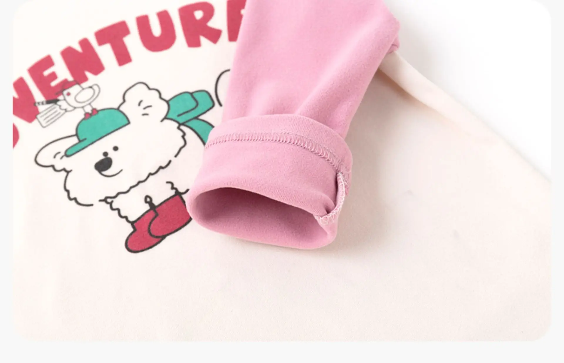 Children's Winter Long Sleeve T-Shirt with Panda Print — feature 20