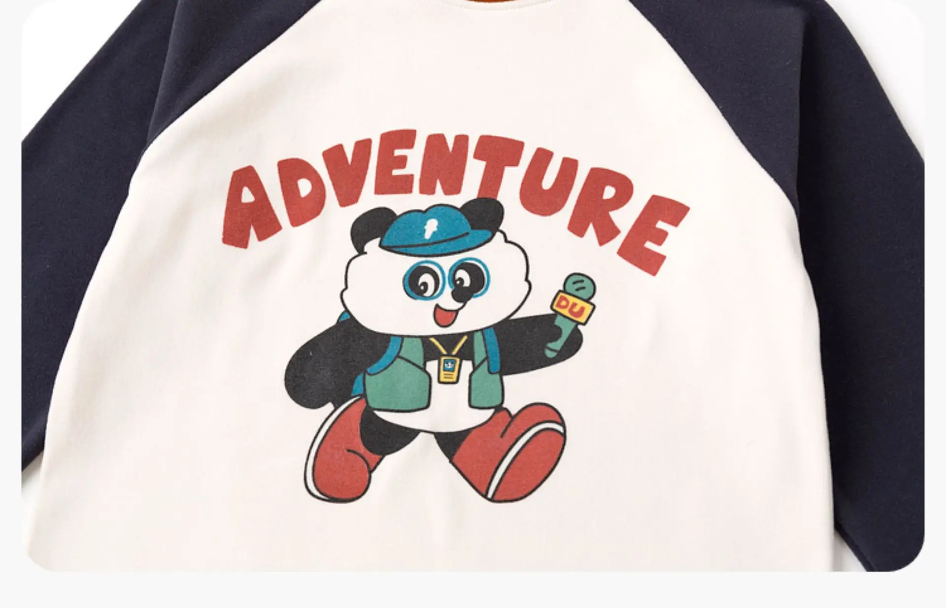 Children's Winter Long Sleeve T-Shirt with Panda Print — feature 26