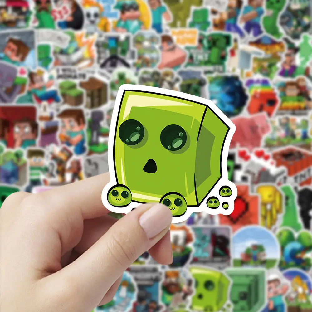 New Minecraft Game Stickers 104 Cross-Border Hot-Selling Kidsren's Toy Stickers DIY Stickers Flat Sheets — feature 10