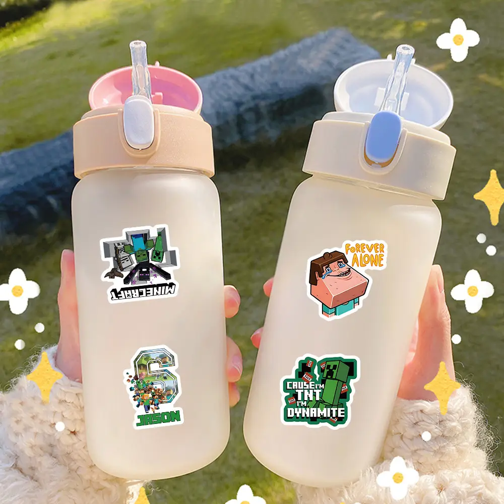 New Minecraft Game Stickers 104 Cross-Border Hot-Selling Kidsren's Toy Stickers DIY Stickers Flat Sheets — feature 5