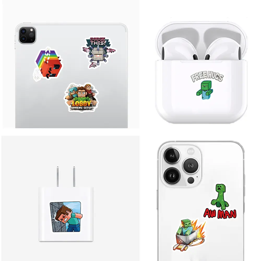 New Minecraft Game Stickers 104 Cross-Border Hot-Selling Kidsren's Toy Stickers DIY Stickers Flat Sheets — feature 6