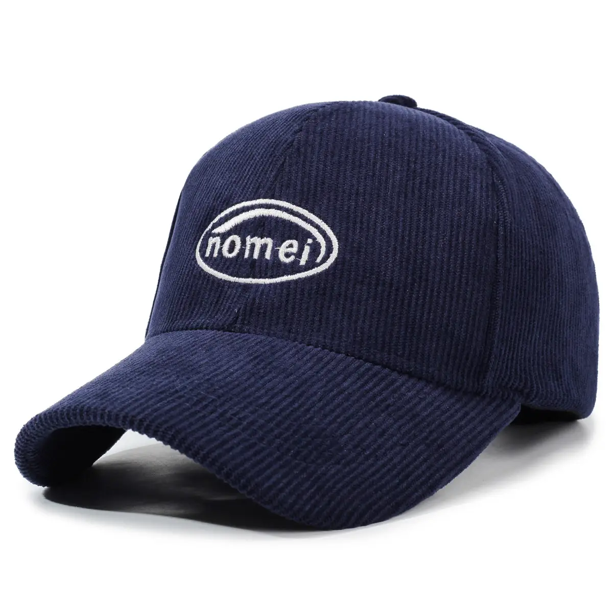 Men's Brown Corduroy Baseball Cap with Logo - Image 4