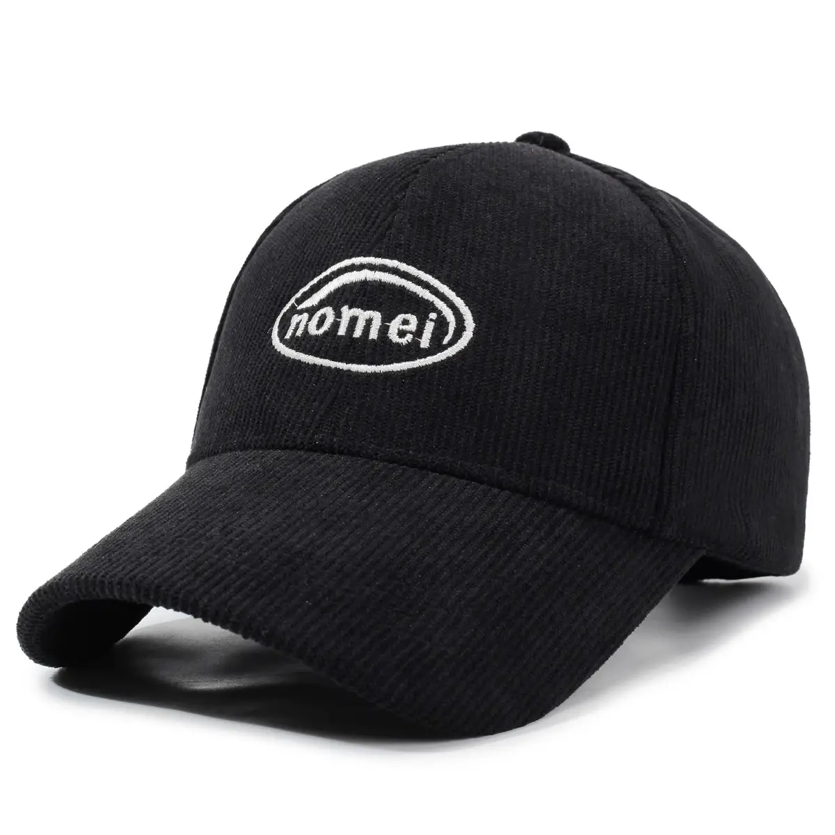 Men's Brown Corduroy Baseball Cap with Logo - Image 7