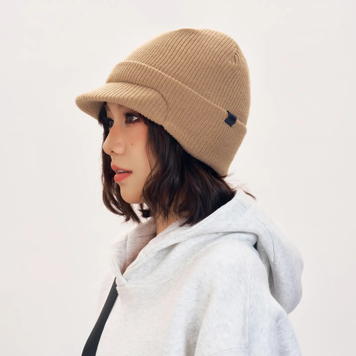 Men Winter Reversible Knit Beanie Hat with Ear Flap - Image 7
