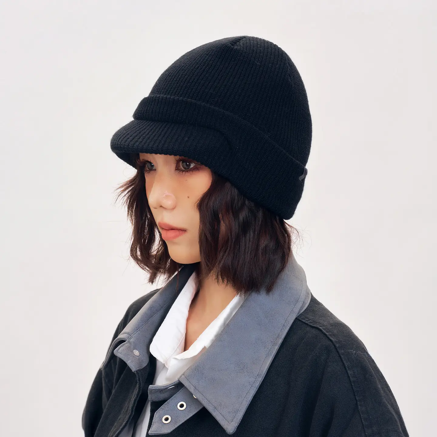 Men Winter Reversible Knit Beanie Hat with Ear Flap - Image 9