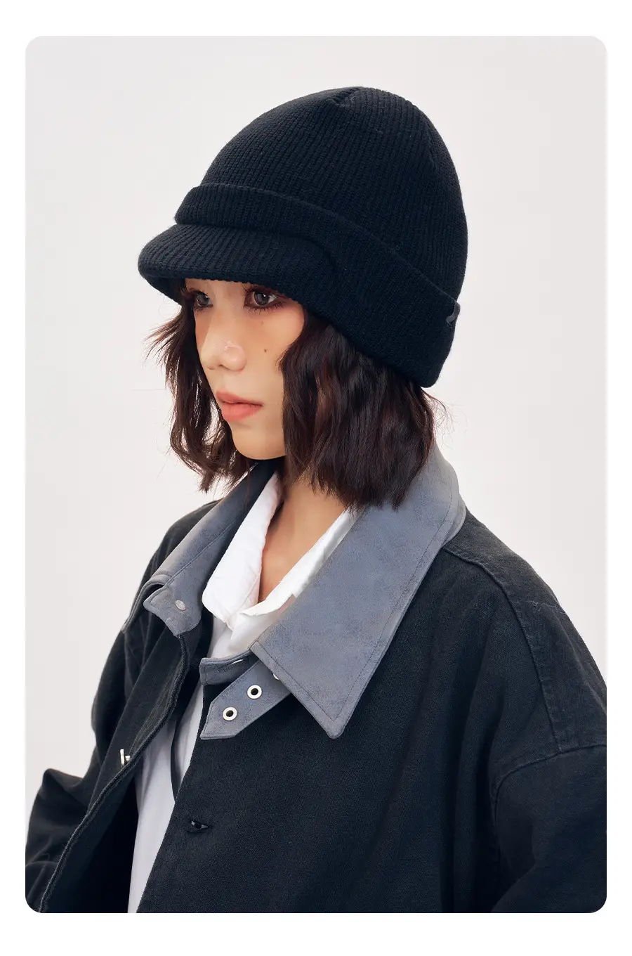 Men Winter Reversible Knit Beanie Hat with Ear Flap — feature 10