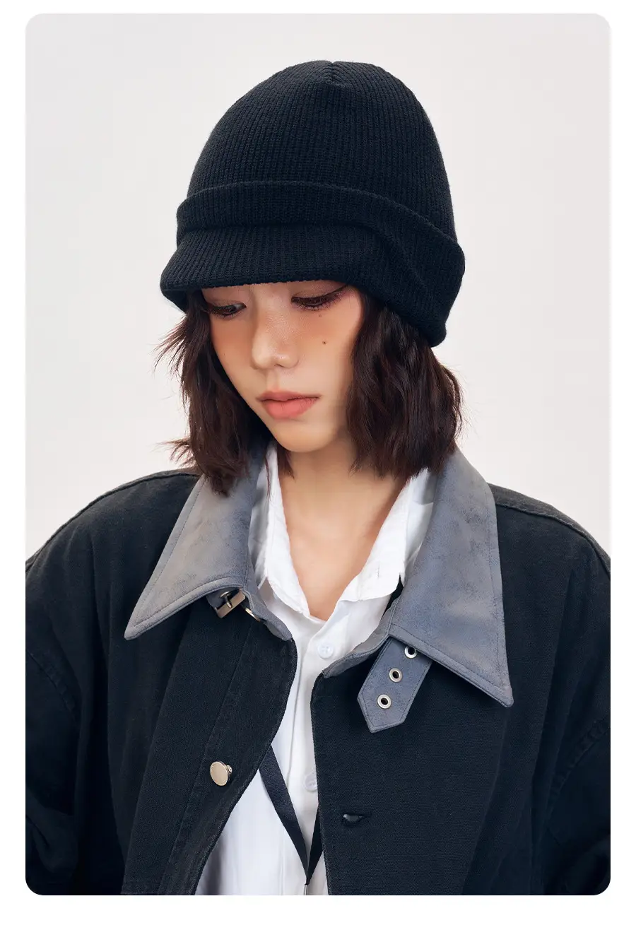 Men Winter Reversible Knit Beanie Hat with Ear Flap — feature 11