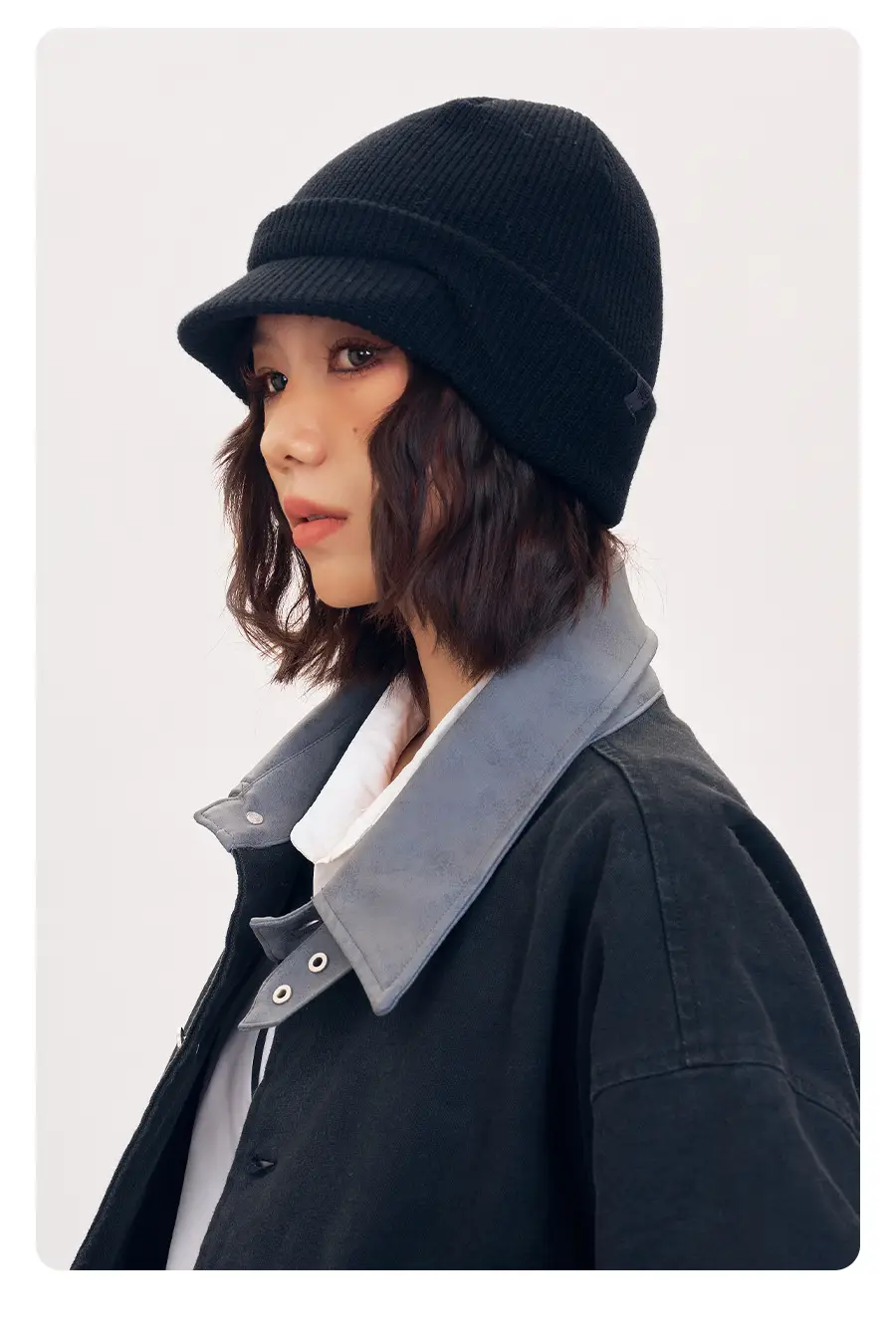 Men Winter Reversible Knit Beanie Hat with Ear Flap — feature 12