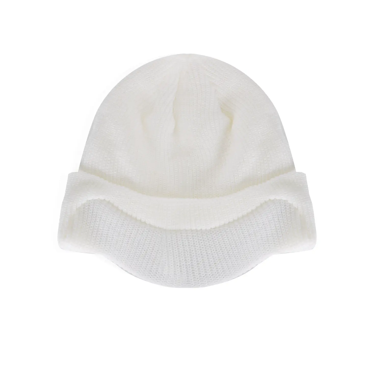 Men Winter Reversible Knit Beanie Hat with Ear Flap - Image 2