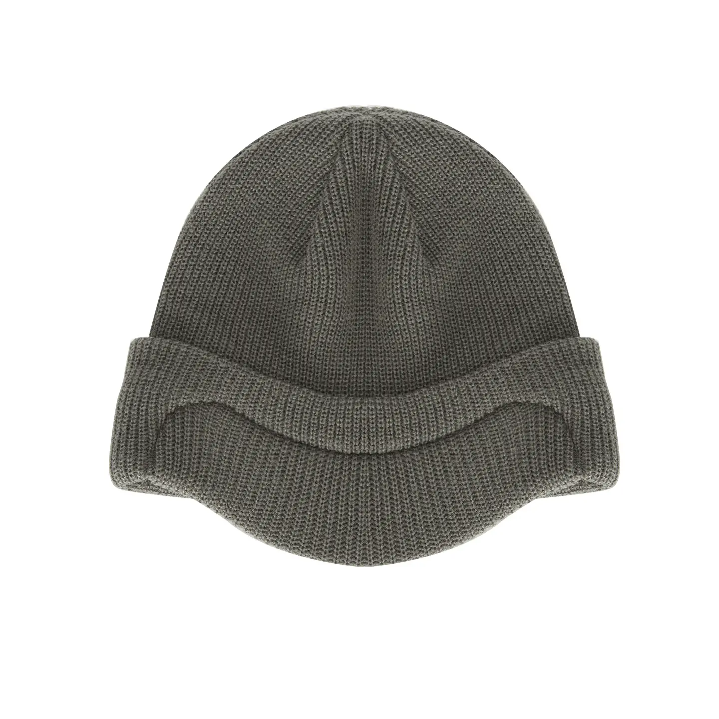 Men Winter Reversible Knit Beanie Hat with Ear Flap - Image 4