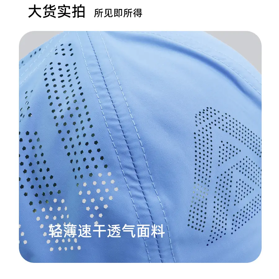 Men Light Blue Baseball Cap with 50+ Protection β feature 17