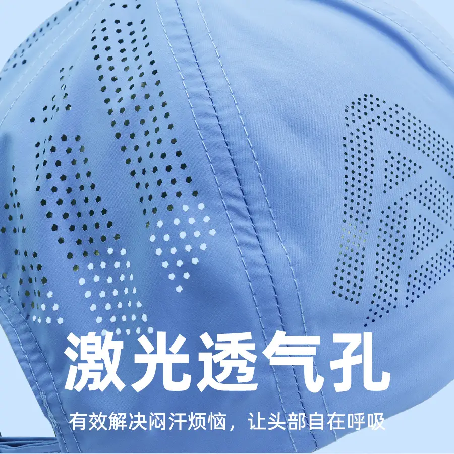 Men Light Blue Baseball Cap with 50+ Protection β feature 8