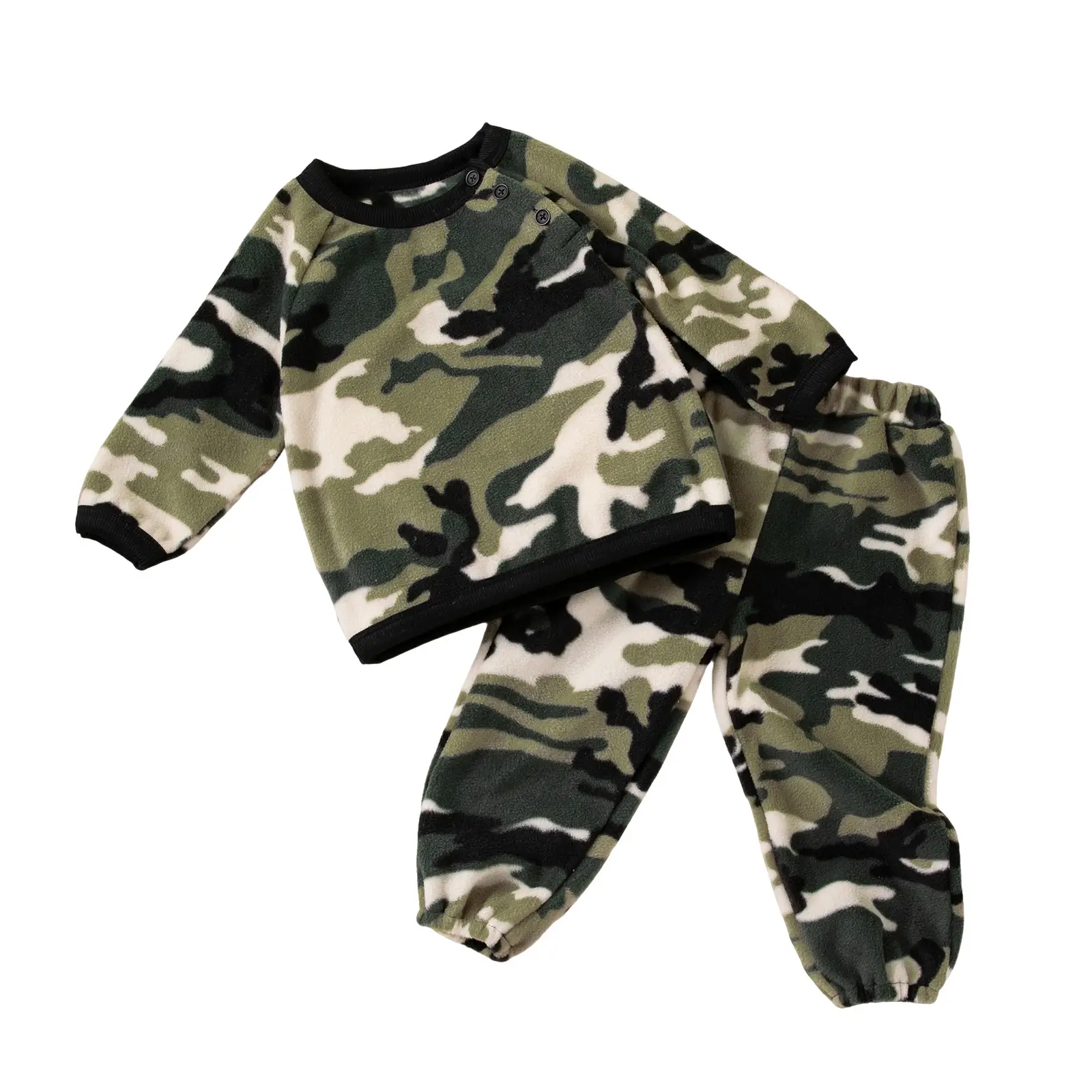 Camouflage Warm Boys Pants Set Long Sleeve 2-Piece - Image 6