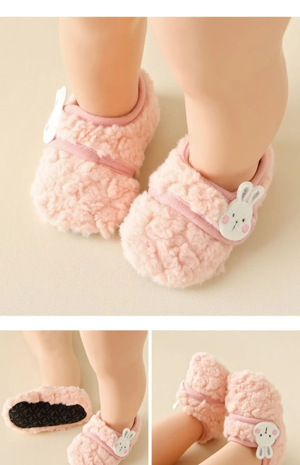 Jingqi Baby Velvet Winter Shoes 0-6 Months — feature 19