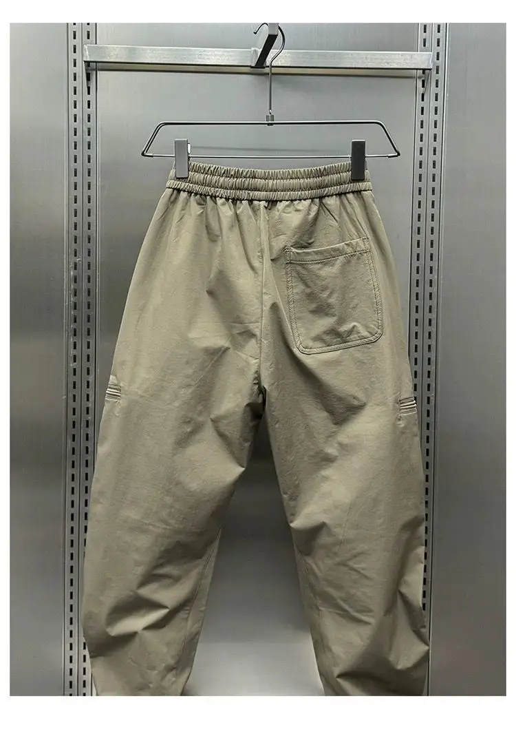 2026 Autumn/Winter Zipper Curved-Cut Work Pants for Men, American Style Loose Straight Harem Pants, Outdoor Versatile Casual Slim-Fit Pants — feature 15